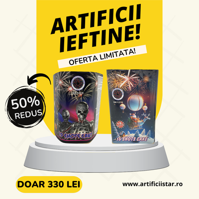 PROMOTIE: 19 Shots Cake (19 focuri, 30 calibru) + 16 Shots Cake (16 focuri, 30 calibru)