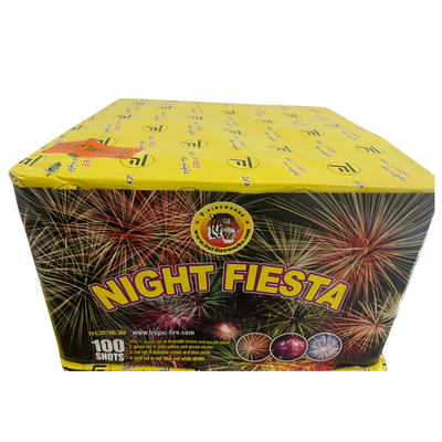 Baterie de artificii Night Fiesta, 100 focuri, 20 calibru