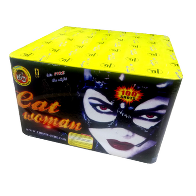 Baterie de artificii Cat Woman, 100 focuri, 20 calibru