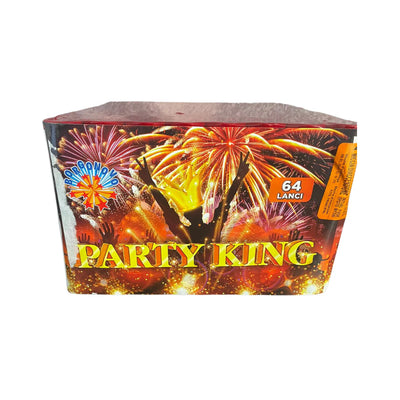 Baterie de artificii Party King, 64 focuri, calibru 20