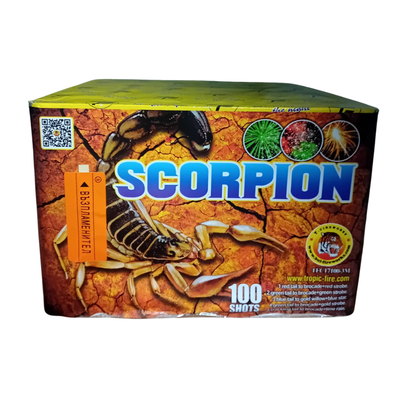 Baterie de artificii Scorpion, 100 focuri, calibru 20