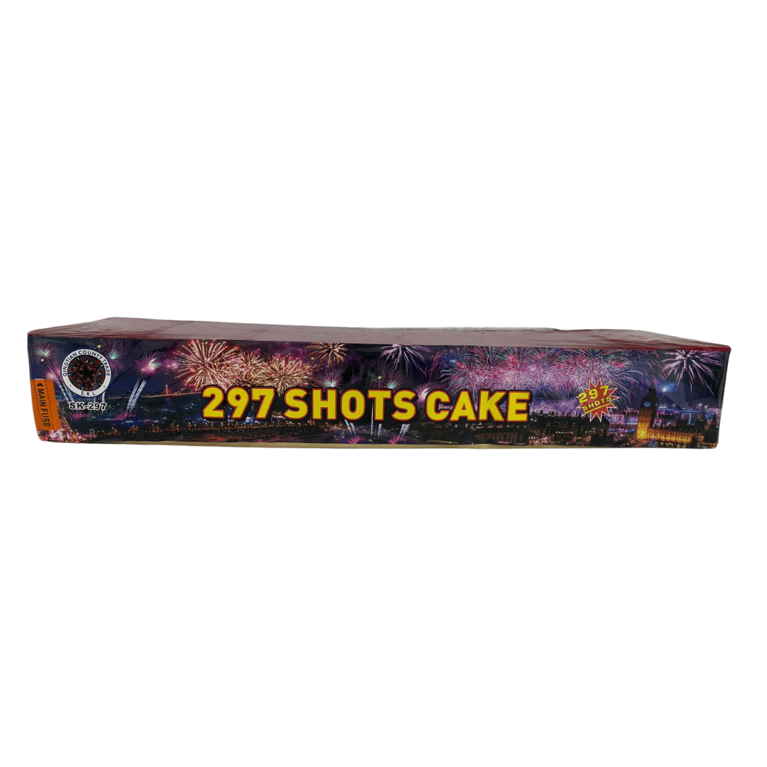 Baterie de artificii 297 Shots Cake, 297 focuri