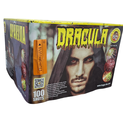 Baterie de artificii Dracula, 100 focuri, 18 calibru