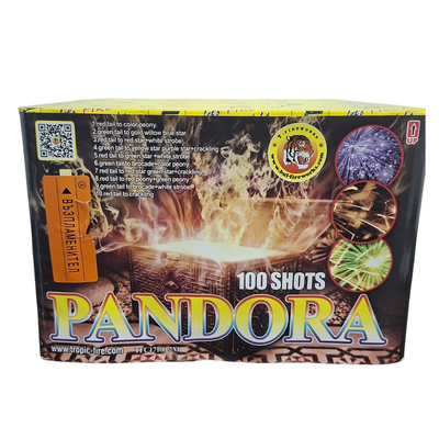 Baterie de artificii Pandora, 100 focuri, 20 calibru
